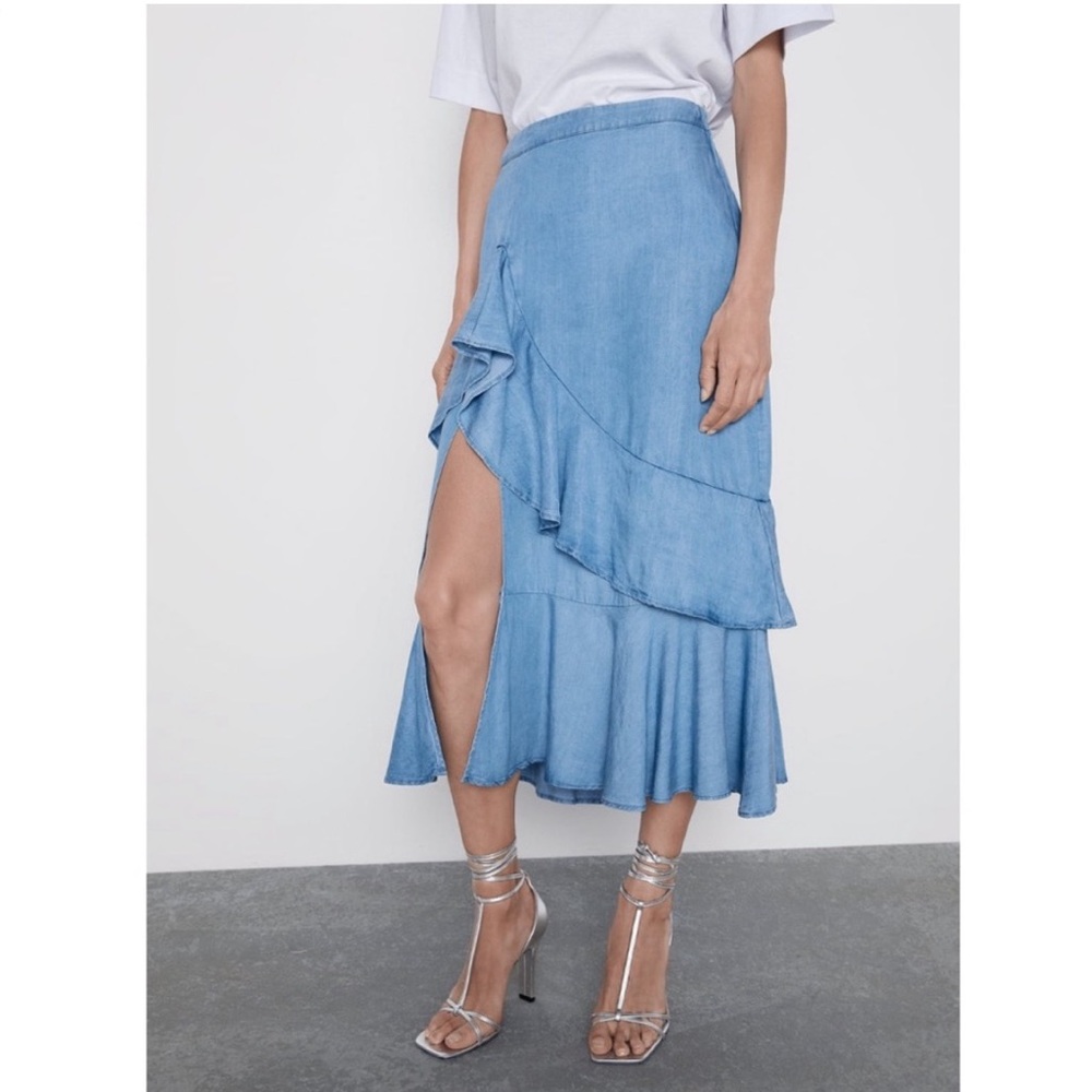 ZARA | MIDI SKIRT - Picture 2 of 13